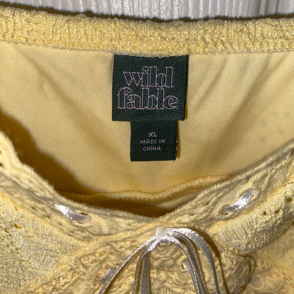 Yellow Lace Dress Wild Fable - Picture 3 of 4